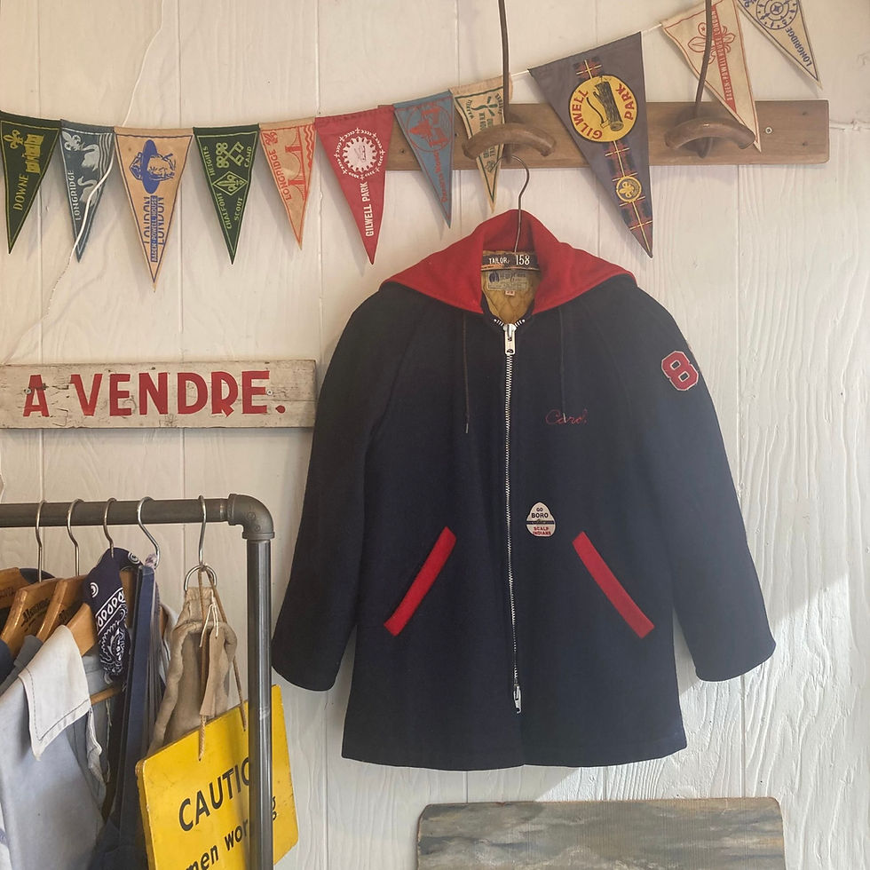 Thumbnail: Vintage USA Willingboro Split Hood Varsity Jacket S