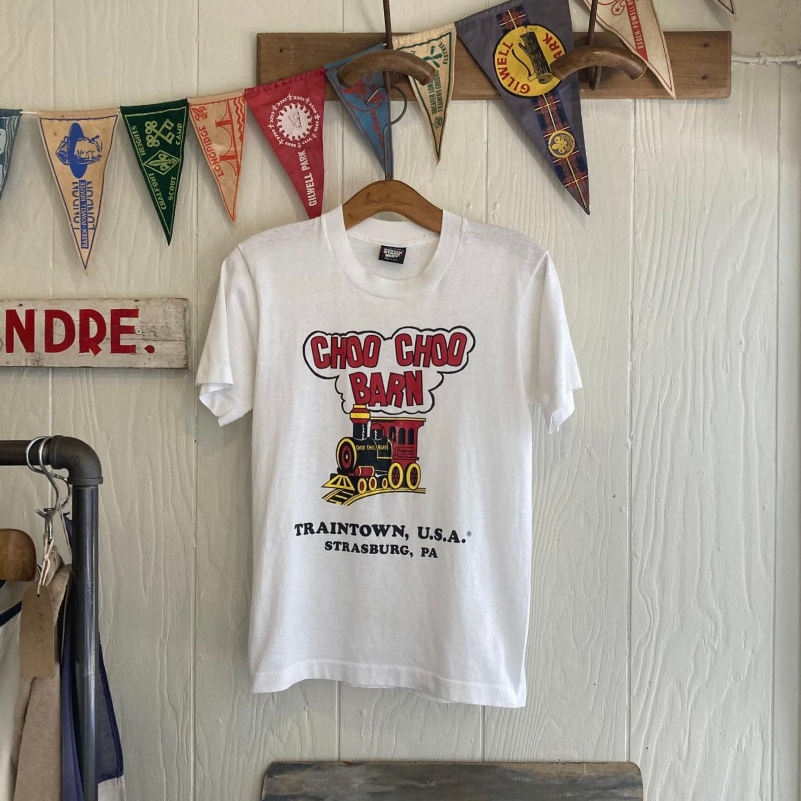 Vintage 1980s USA Choo Choo Barn PA Souvenir Tee- Shirt XS S