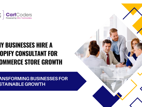 Why Businesses Hire a Shopify Consultant for eCommerce Store Growth