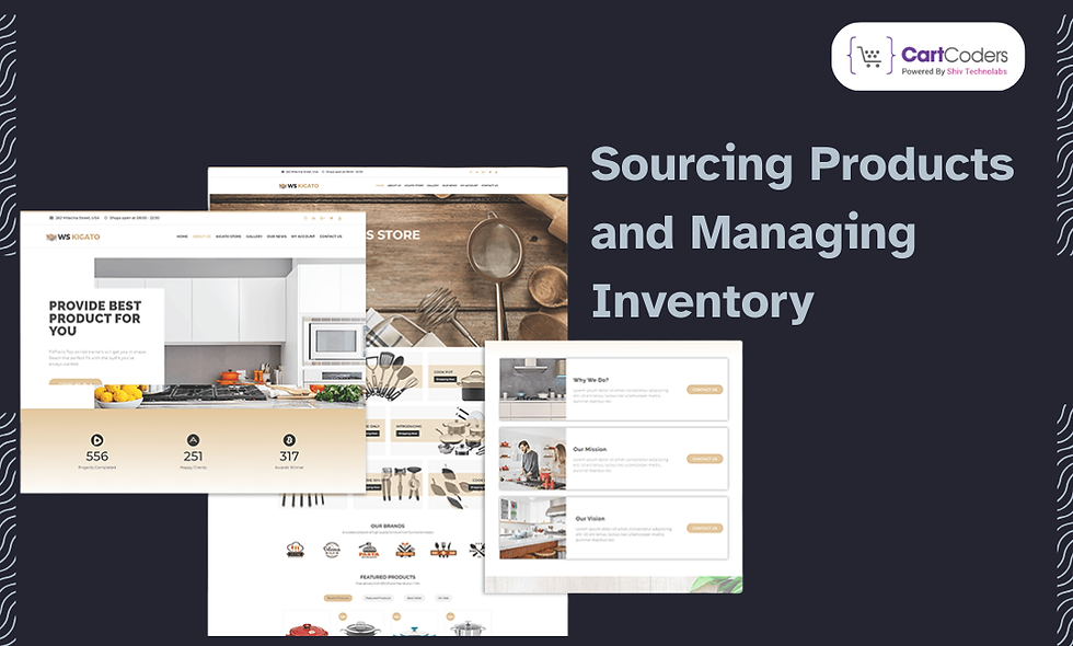 Sourcing Products and Managing Inventory