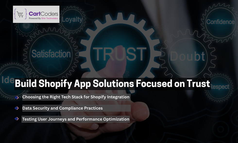 Steps to Build Shopify App Solutions Focused on Trust