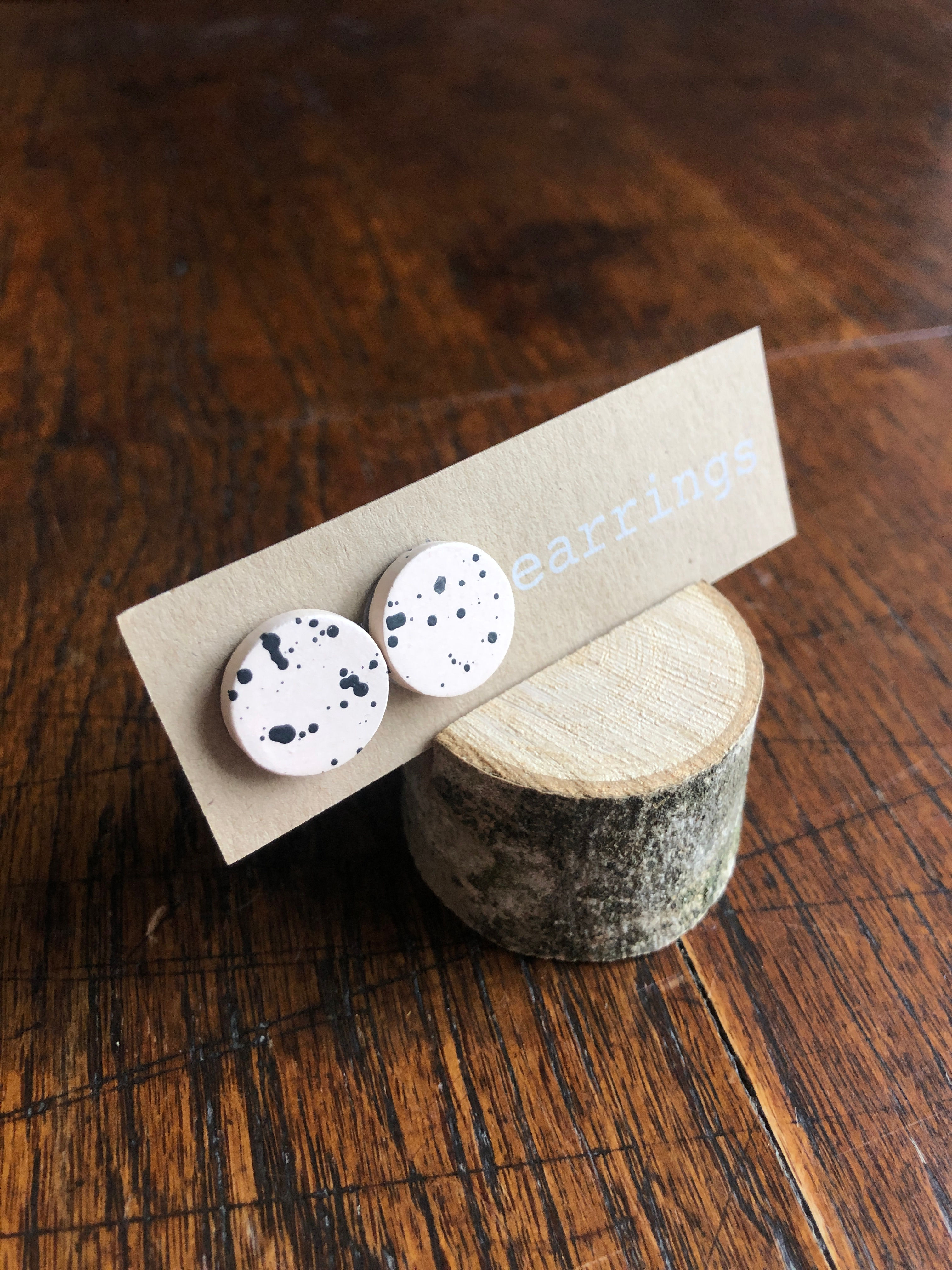 MINI Pale pink and speckly black