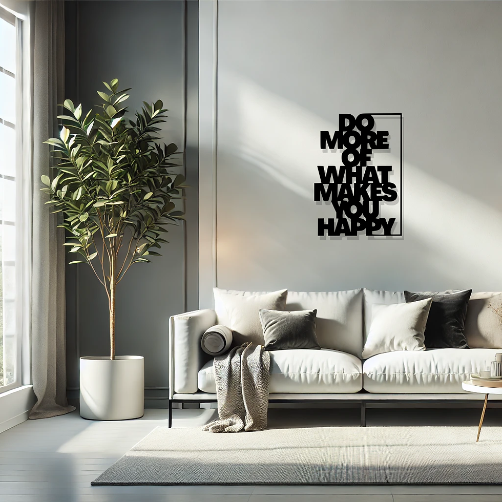 תמונת מתכת Mer Do More אפקט עומק בעיצוב השראתי ומודרני