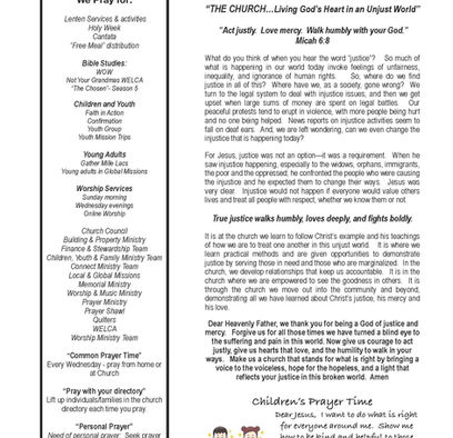 March Prayer Ministry