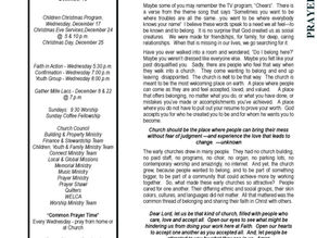 December Prayer Ministries