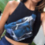 Thumbnail: Kitenge Waist Bag (Blue)