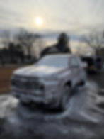 Truck Covered in Auto Shampoo foam in Henrico - Arvos Detailing