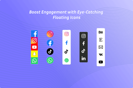 Floating Icons banner