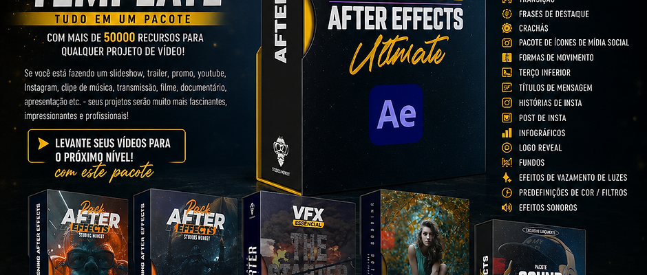 The Largest Video Editing Effects Pack for After Effects