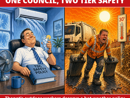 TDC’s Elitist, Two-Tier Health & Safety Policy: Sweating in Hi-Vis, Chilling in Shirt Sleeves