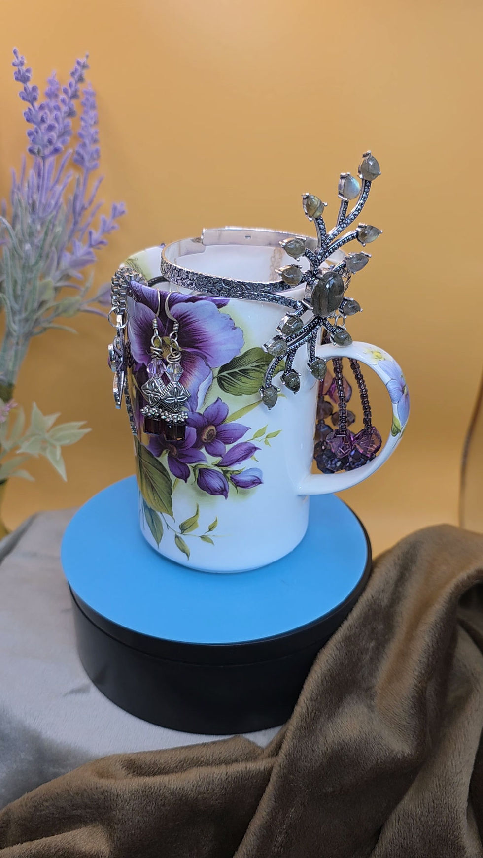 Thumbnail: Wild Lavender Mystery Jewelry Jar - Garden Collection