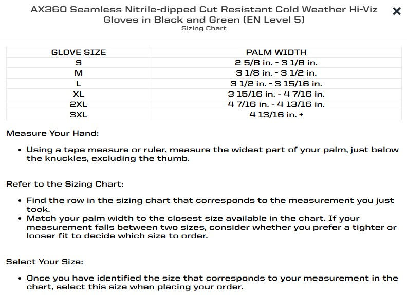 Thumbnail: AXCGC5-88 Seamless Nitrile-dipped Cut Resistant Cold Weather Hi-Viz Gloves