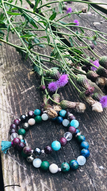 Thumbnail: Crystal Numerology Bracelets (set of 2)