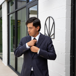 Groom portraits at the saint elle in nashville