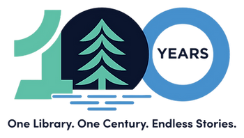 OTPL Centennial Logo - 100 Years: One Library. One Century. Endless Stories.