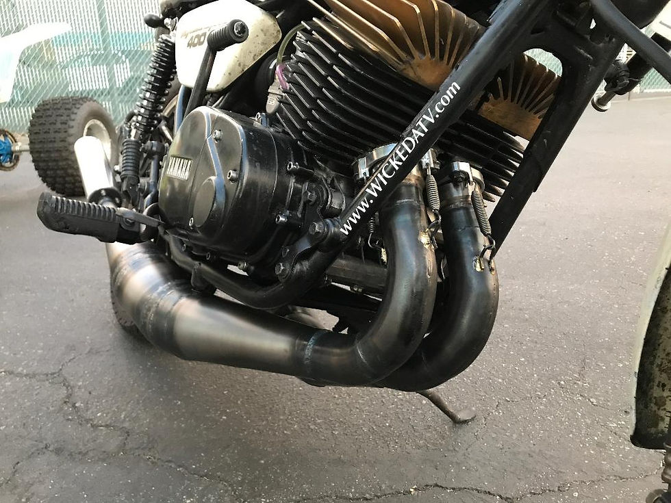 Thumbnail: 1979-80 RD-400-F STEEL OR STAINLESS PIPES W/ BILLET SILENCERS & FLANGES