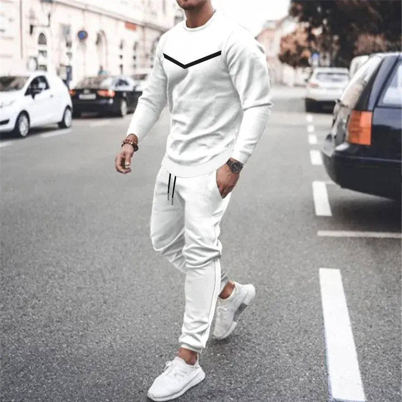 Thumbnail: Long Sleeve Long Pant Autumn Men's Sweatsuit