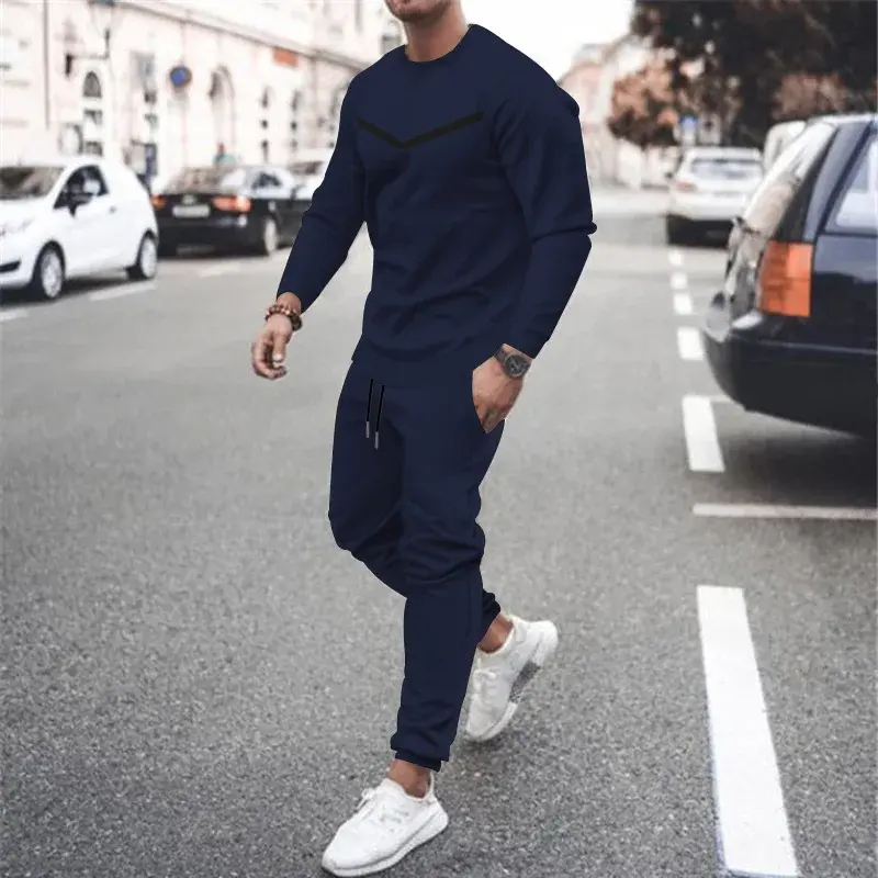 Thumbnail: Long Sleeve Long Pant Autumn Men's Sweatsuit