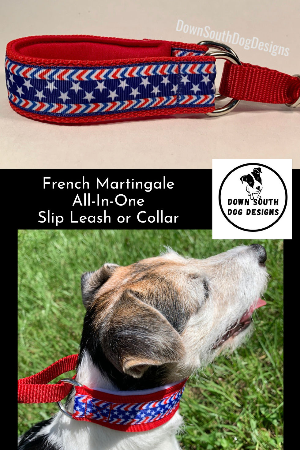 Thumbnail: BigDog Martingale: Stars and Stripes on Red