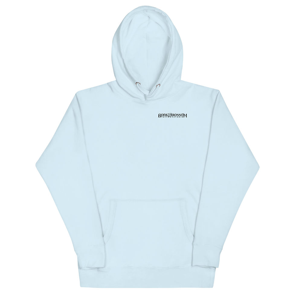 Thumbnail: B&B Back Logo Black Graphic Unisex Hoodie