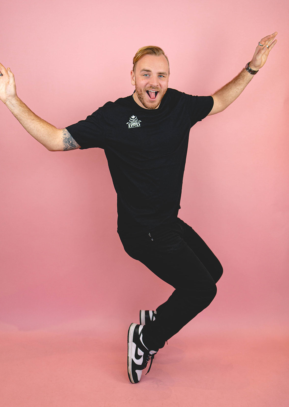 Skulls & Blooms Grid Back Unisex Tee