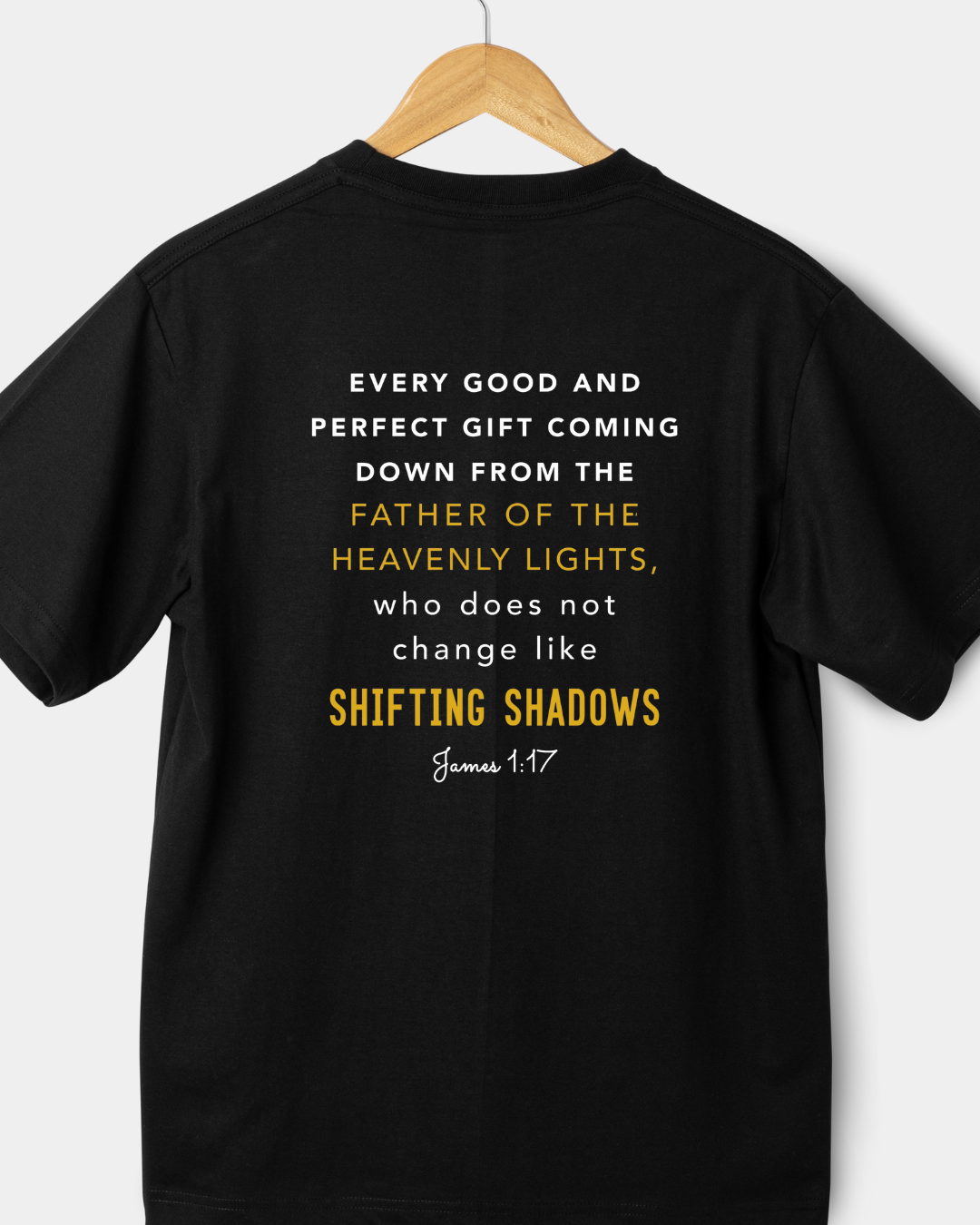 Shifting Shadows Black T-Shirt