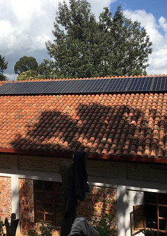 Rural off grid solar installation