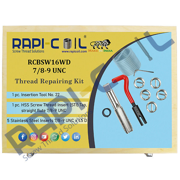 7/8 - 9 UNC | Thread Repairing Kit