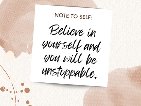 Believe in Yourself :)