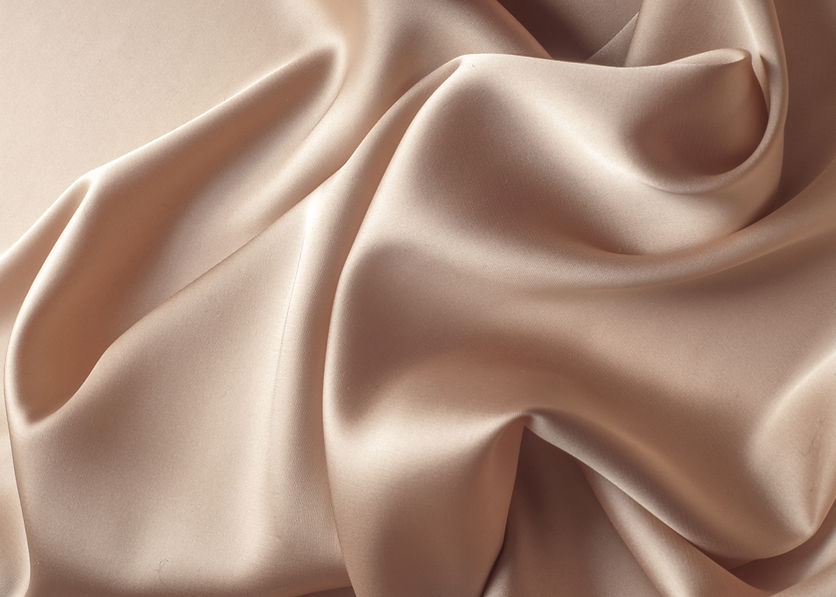 Beige Seidenstoff