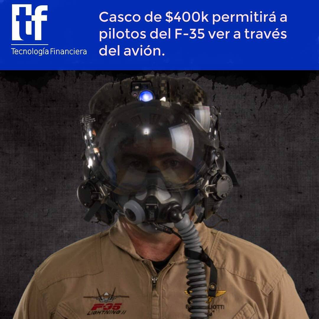 Casco de $400.000 permite a pilotos del F-35 ver a través del avión