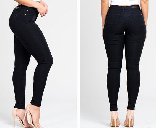 Thumbnail: YMI Hyper Stretch Jeans Black