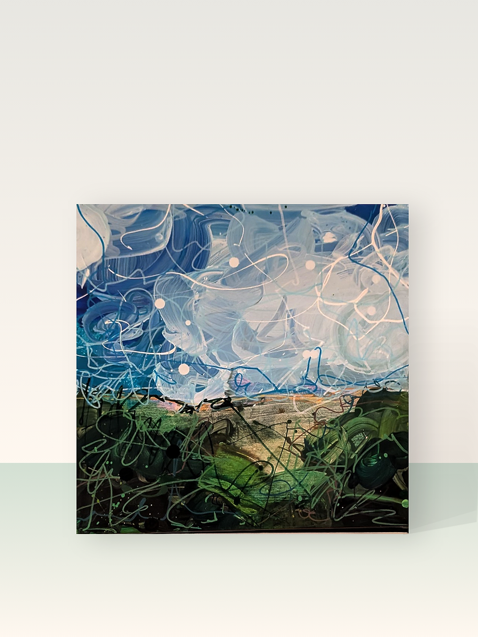Summer Passing Abstract Landscape Painting