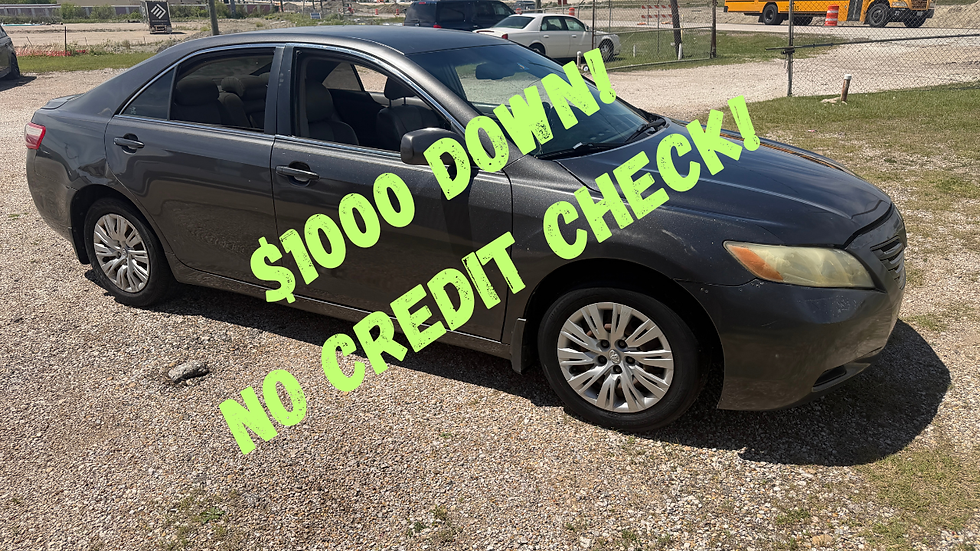 2009 Camry No Credit Check