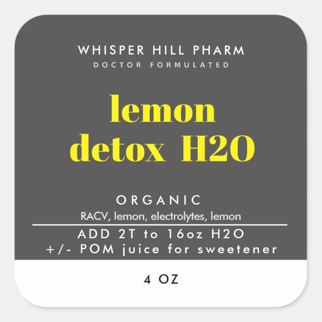 Lemon Detox Water