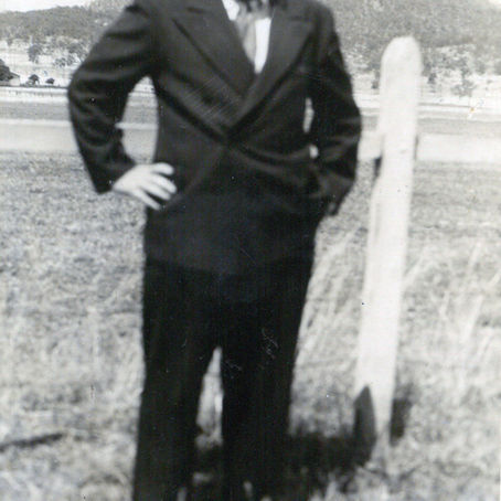 1955 Minister Cyril Flood outside