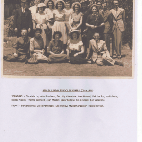 1948 Sunday School teachers (courtesy Rhyll McNicol nee Wyeth)