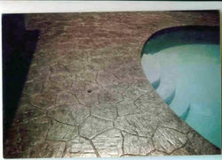 Minnetonka color concrete pool patio