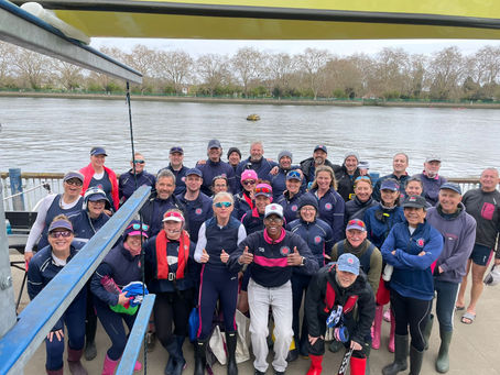 The Twickenham Rowing Club Master's Squads at Vesta International Masters Head of the River