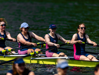 The Twickenham Senior Women's Coxless Four takes a win at the 103rd Twickenham Regatta