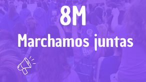 🟣 En el #8M, ADUR Medicina estuvo presente en la marcha.