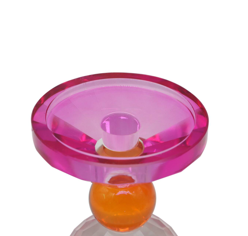 Miniatura: Candelabro cristal cortado mediano