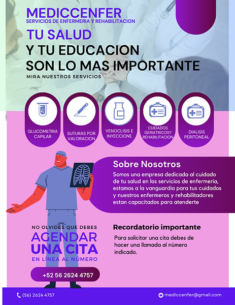 Servicios de enfermeria MEDICCENFER