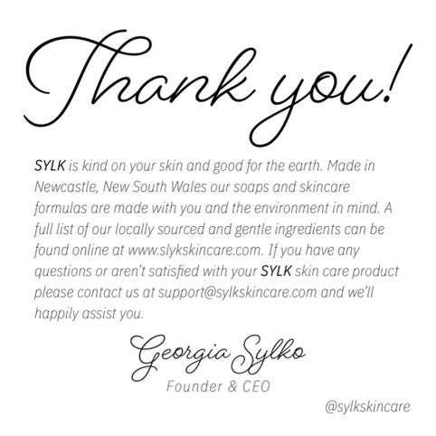 Thank You Card Brand Fonts Application