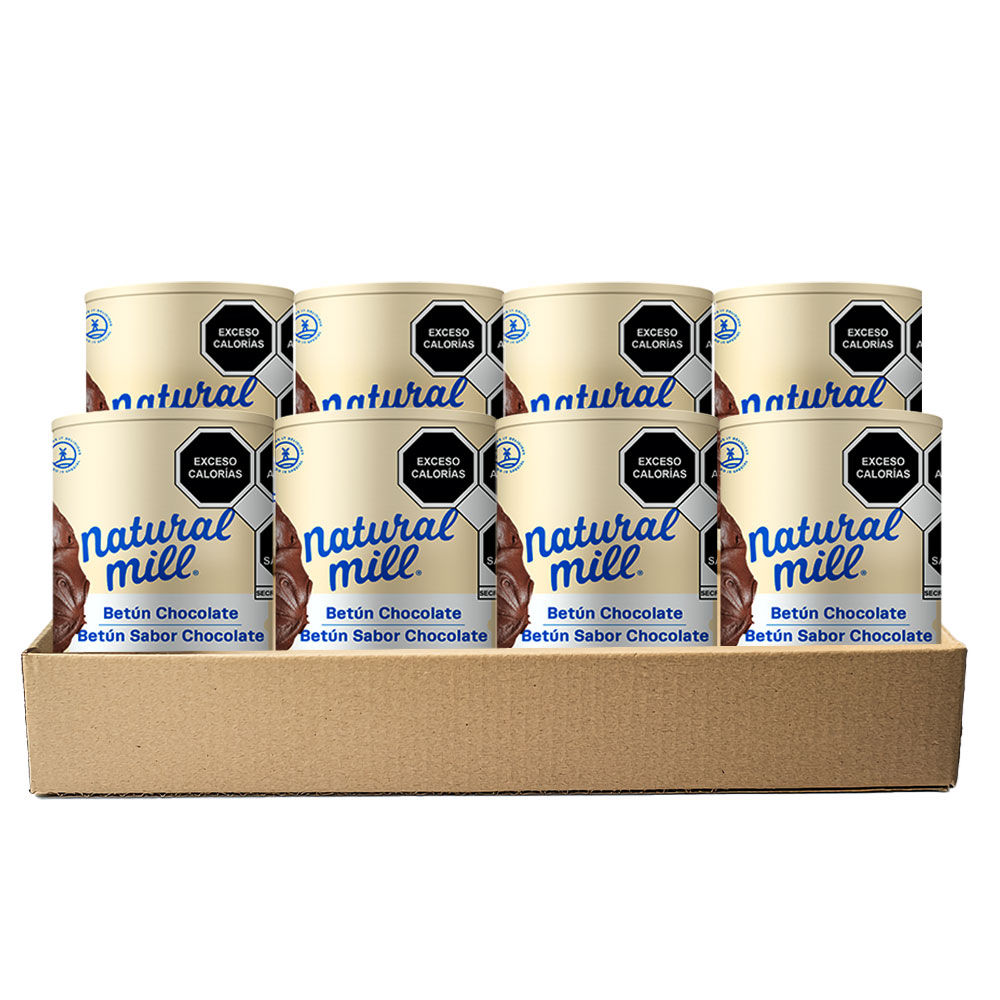 8 Pack Betún de Chocolate Natural Mill