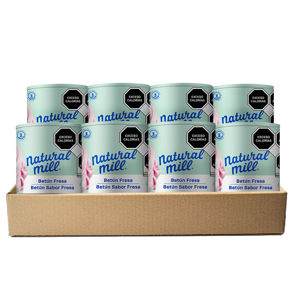8 Pack Betún de Fresa Natural Mill