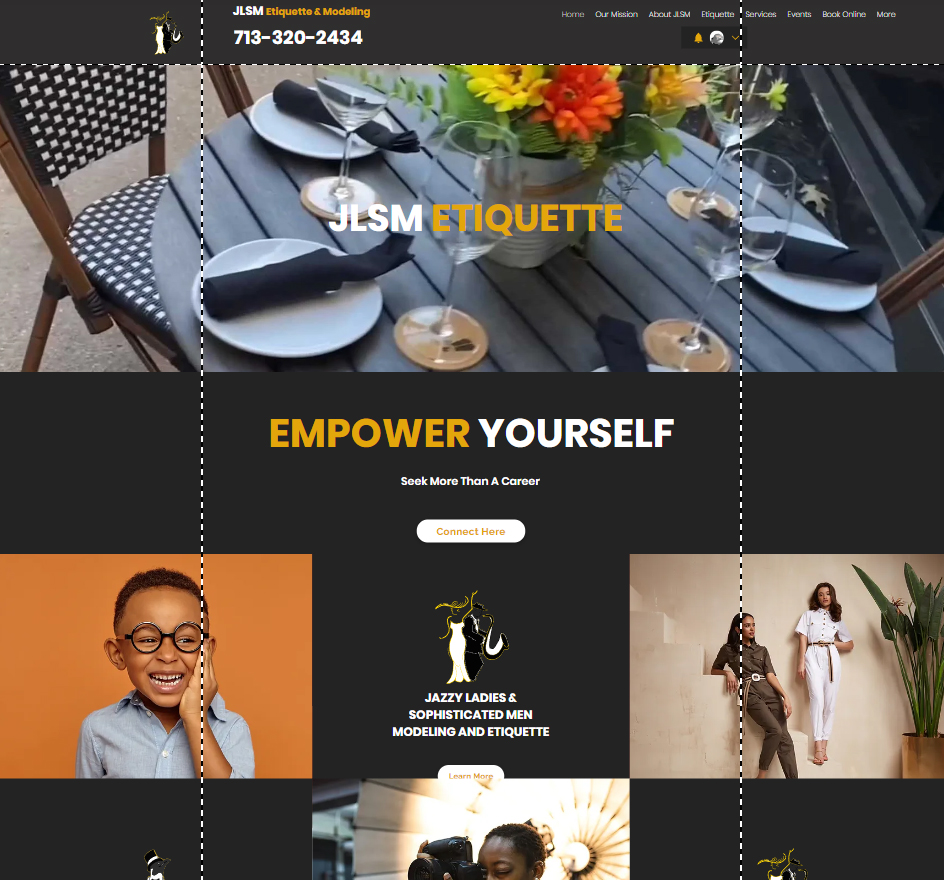JLSM Etiquette website preview