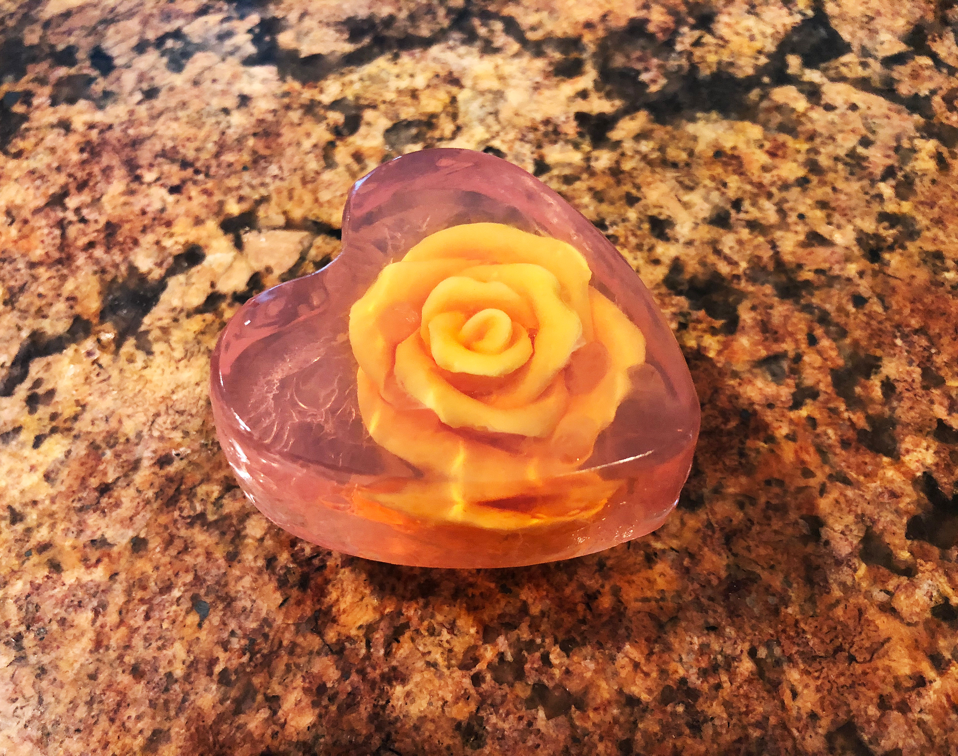 Rose in Heart Soap