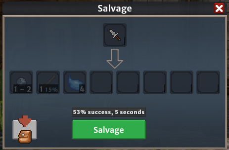 Salvaging Now Has a Chance to Fail with Failure Chance Listed in the UI