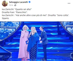 "Drusilla VS Zanicchi". È tutto finto.